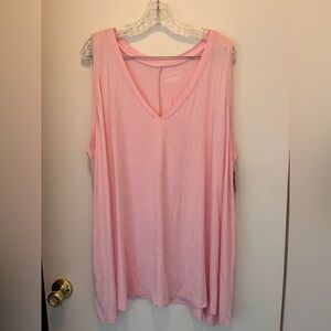 Lane Bryant Pink Sleeveless Top